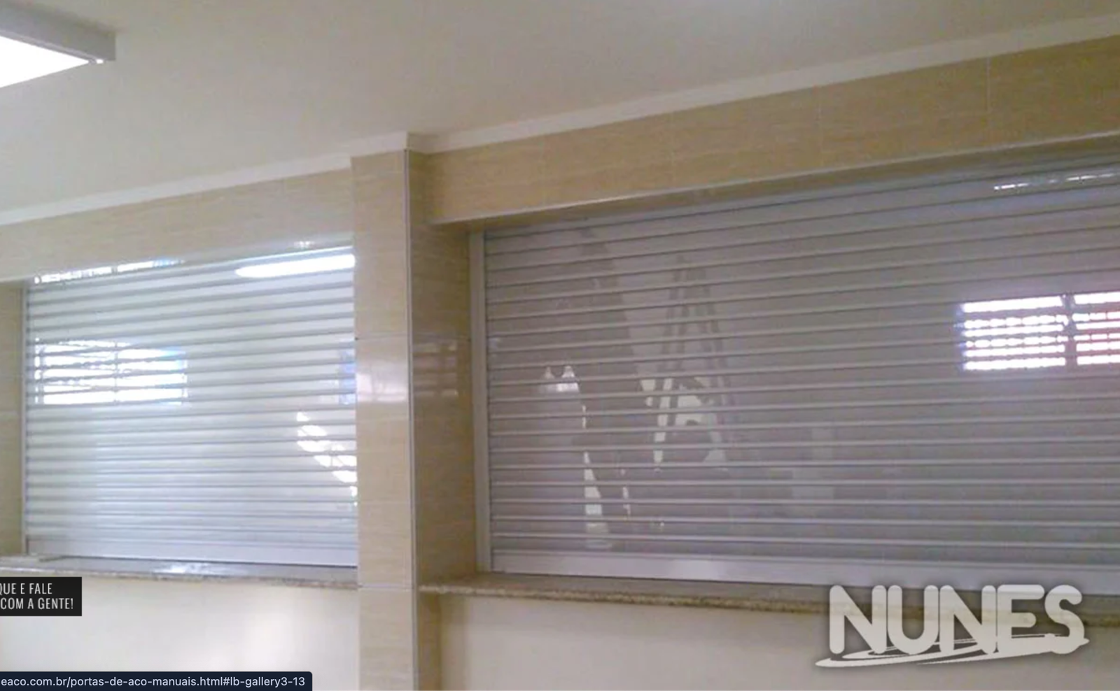 Porta de Aço Manual Raiada